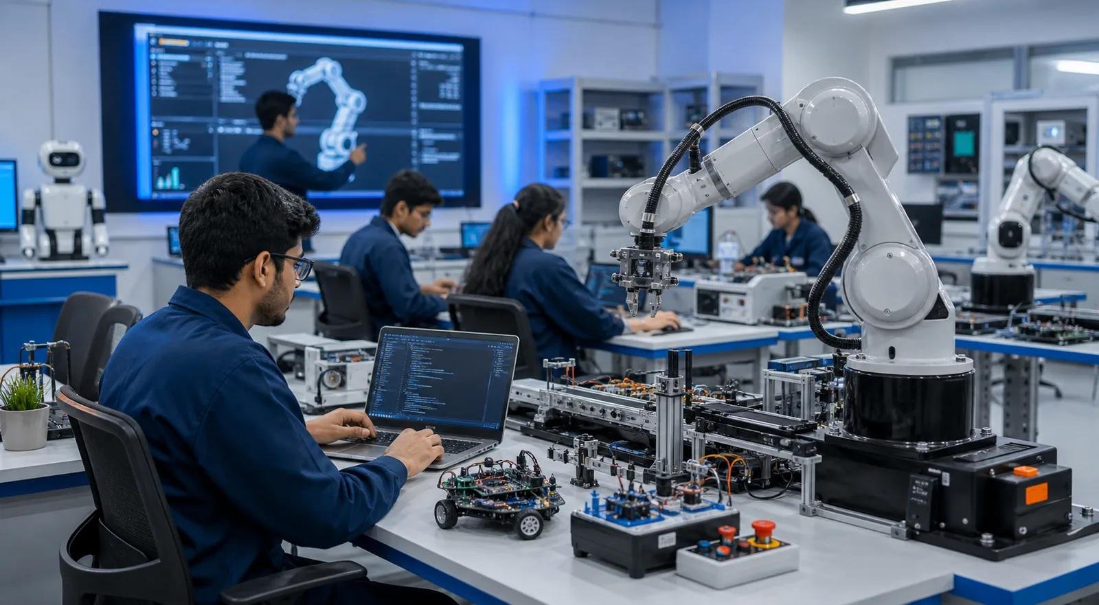 Robotics and Industrial Automation Using Microcontrollers