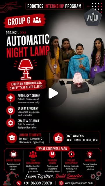Robotics & Automation: Automatic Intelligent Night Lamp Project